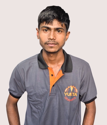 Sudhansu Kuma – Laser Operator of Yukta Graphics